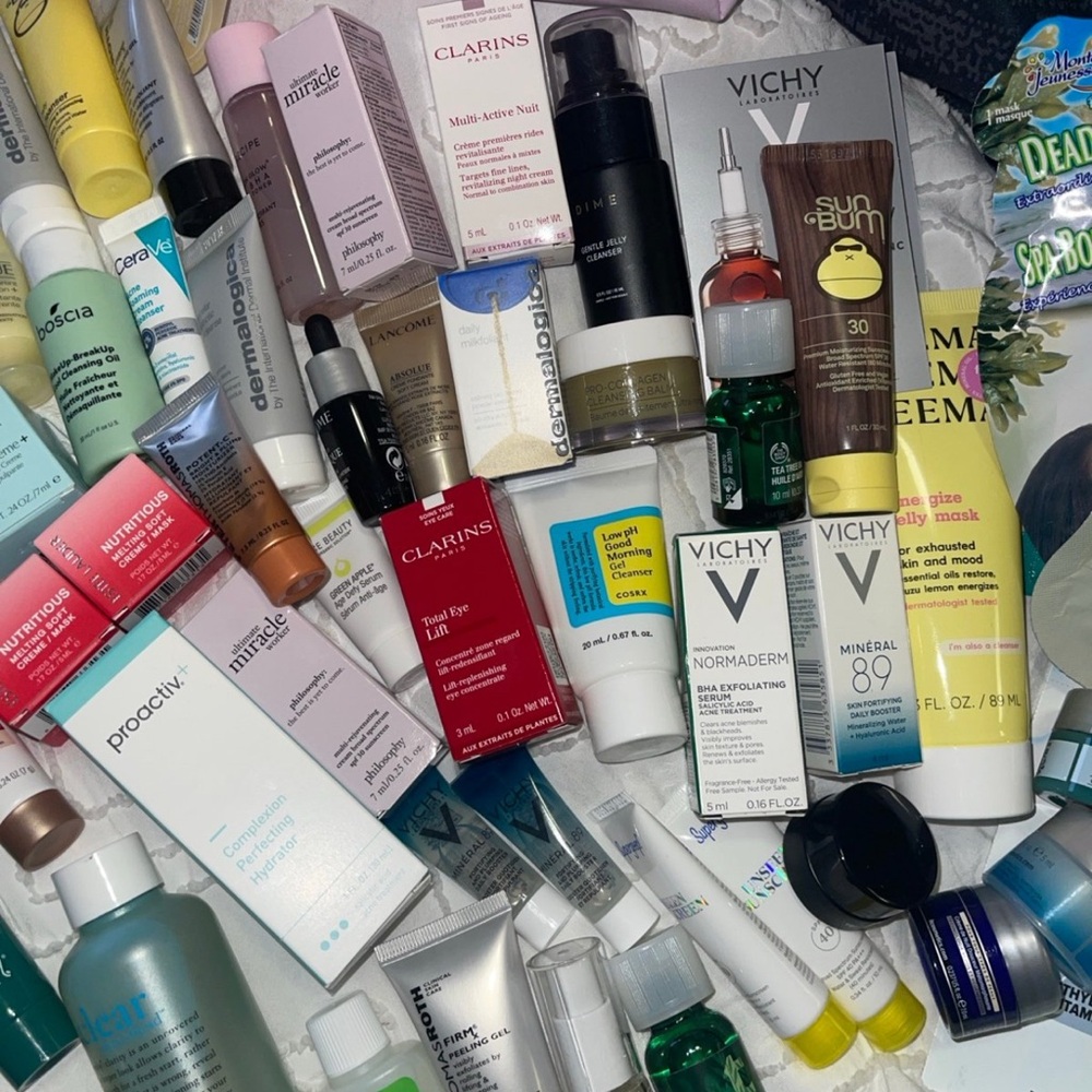 60+ Item Skincare Bundle - Lancome Estée Lauder Glow Recipe IT Cosmetics - Picture 3 of 4